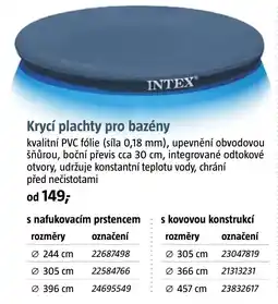 Bauhaus Krycí plachty pro bazény nabídka