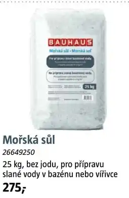 Bauhaus Mořská sůl nabídka