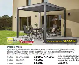 Bauhaus Pergola Milos nabídka
