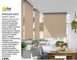 Bauhaus Balkonová roleta nabídka
