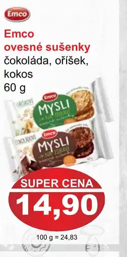 PLUS JIP Emco ovesné sušenky nabídka