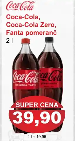 PLUS JIP Coca-Cola, Coca-Cola Zero, Fanta pomeranč nabídka
