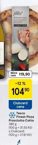 Tesco Tesco Finest Pizza Prosciutto Cotto, 380 g nabídka