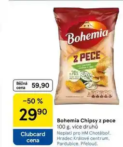 Tesco Bohemia Chipsy z pece, 100 g, více druhů nabídka