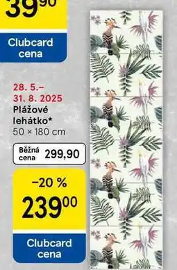 Tesco Plážové lehátko, 50 x 180 cm nabídka