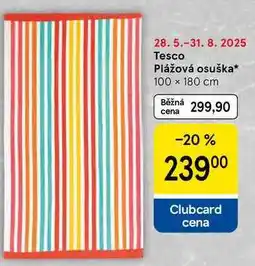 Tesco Tesco Plážová osuška, 100 x 180 cm nabídka
