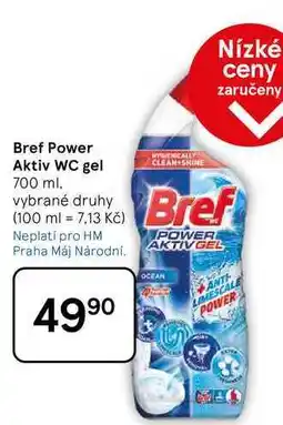 Tesco Bref Power Aktiv WC gel, 700 ml nabídka