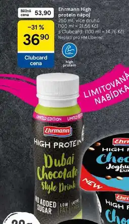 Tesco Ehrmann High protein nápoj, 250 ml, více druhů nabídka