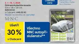 Tesco Ochranná plachta na auto, 534 x 178 x 120 cm nabídka