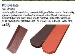 Bauhaus Plotové latě nabídka