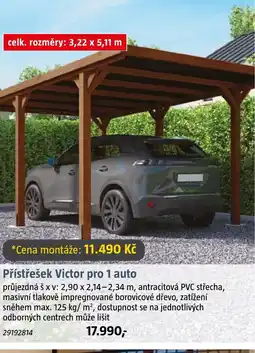 Bauhaus Přístřešek Victor pro 1 auto nabídka