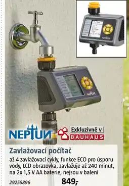 Bauhaus Zavlažovací počítač nabídka