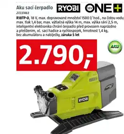 Bauhaus Aku sací čerpadlo RYOBI ONE + nabídka