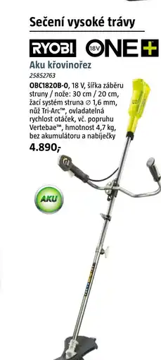 Bauhaus RYOBI ONE + Aku křovinořez nabídka