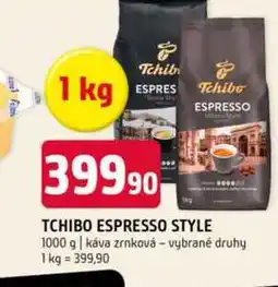 Terno Tchibo Espresso style 1000g, vybrané druhy nabídka