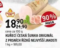 Terno Kuřecí česká šunka originál z prsních řízků 100g nabídka