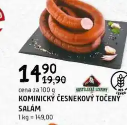 Terno Kominický česnekový točeny salám 100g nabídka