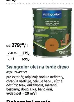 Bauhaus Swingcolor olej na tvrdé dřevo nabídka