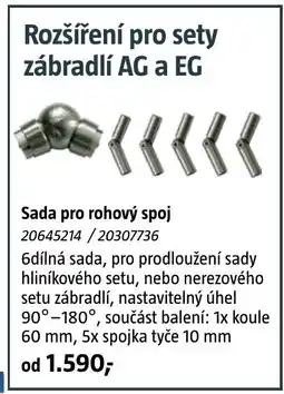 Bauhaus Rozšíření pro sety zábradlí AG a EG Sada pro rohový nabídka