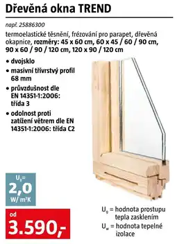 Bauhaus Dřevěná okna TREND nabídka