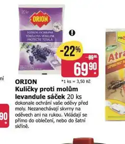 Teta Orion kuličky proti molům nabídka