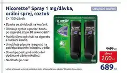 Benu Nicorette spray nabídka