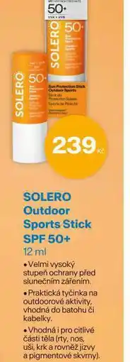 Benu Solero outdoor sports stick spf 50+ nabídka