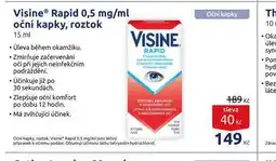 Benu Visine oční kapky nabídka