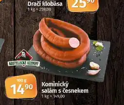 Coop Kominický salám s česnekem nabídka