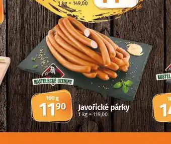 Coop Javořické párky nabídka