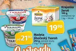 Coop Madeta jihočeský tvaroh nabídka