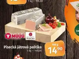 Coop Písecká játrová paštika nabídka