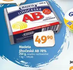 Coop Madeta jihočeské máslo ab 78% nabídka