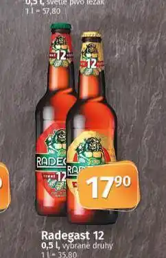 Coop Pivo radegast ryze hořká 12 nabídka