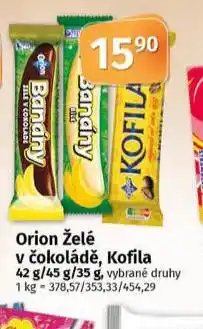 Coop Orion želé v čokoládě nabídka