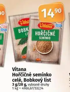 Coop Vitana hořčičné semínko nabídka