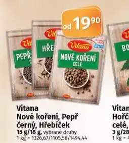 Coop Vitana hřebíček nabídka