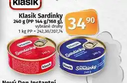Coop Klasik sardinky nabídka