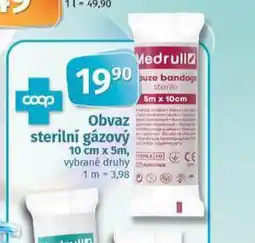 Coop Obvaz sterilní gázový nabídka