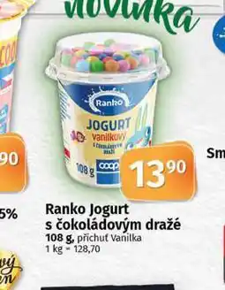 Coop Ranko jogurt s čokoládovým dražé nabídka