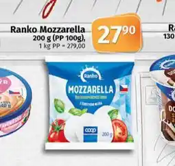 Coop Ranko mozzarella nabídka