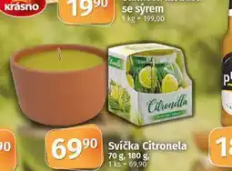 Coop Svíčka citronela nabídka