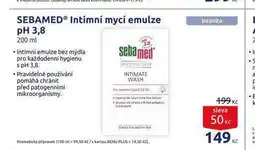 Benu Sebamed intimní mycí emulze nabídka