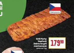 Billa Vepřová žebra na gril marinovaná nabídka