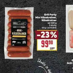 Billa Grill party käsekrainer nabídka