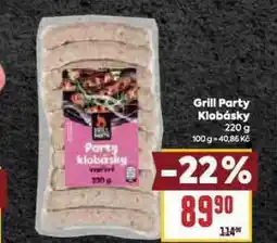 Billa Gril party klobásky nabídka