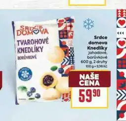 Billa Knedlíky ovocné nabídka