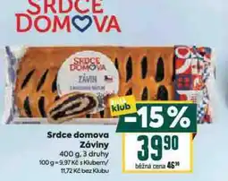 Billa Závin nabídka