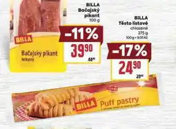 Billa Billa listové těsto nabídka