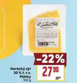 Billa Horácký sýr 30% plátky nabídka